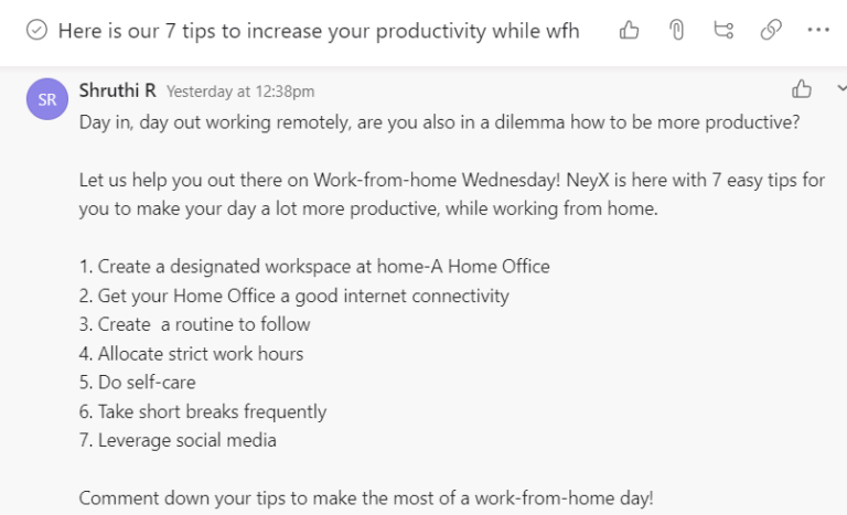 WFH tips