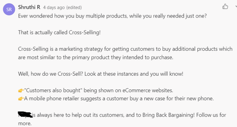 cross selling